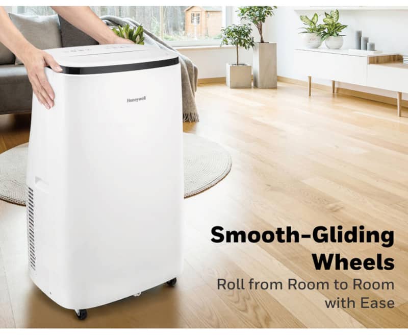 Honeywell-Contempo-Portable-Air-Conditioner-Dehumidifier-And-Fan-HJ2CESWK8-Wheels-Features.jpg