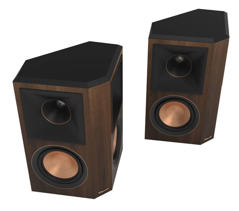 Klipsch-RP-Walnut-Surround-Speakers-RP502SIIWAL-top-angled-grille-off.jpg