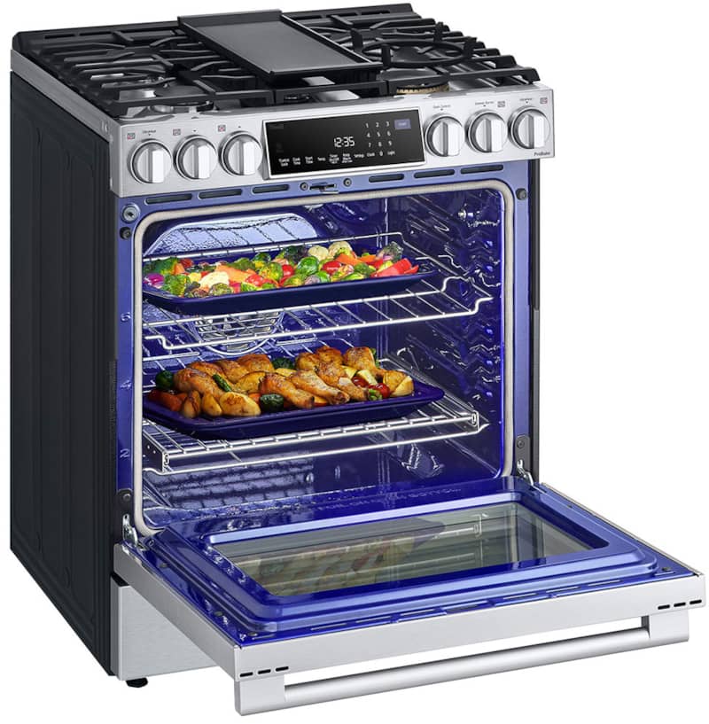 LGStudio-GasRange-LSGS6338F-Left-Angle-Open-Two-Dishes.jpg