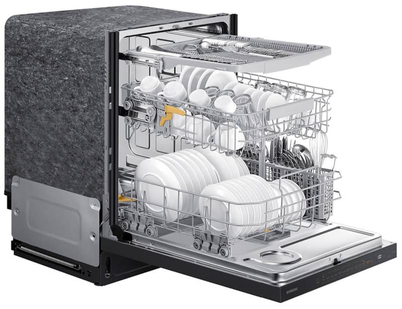 Samsung-Dishwasher-DW80B7070UG-Left-Angle-Pulled-Out-Racks.jpg