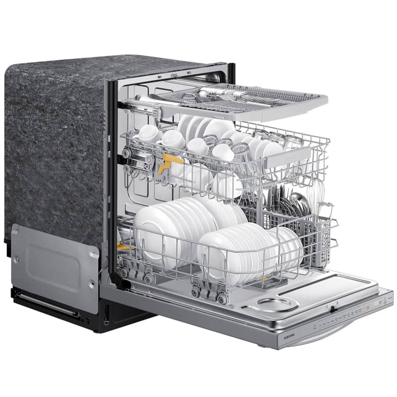 Samsung-Dishwasher-DW80B7071US-Angle-View-Pulled-Out-Racks.jpg