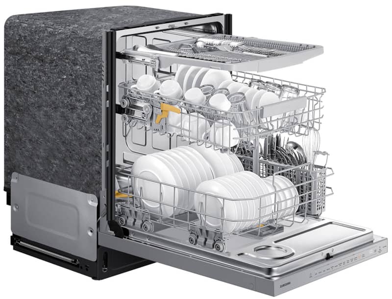 Samsung-Dishwasher-DW80BB707012-Angle-View-Pulled-Out-Racks.jpg