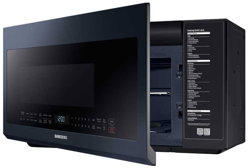 Samsung-Microwave-ME21A706BQN-Right-Angle-Partly-Open.jpg