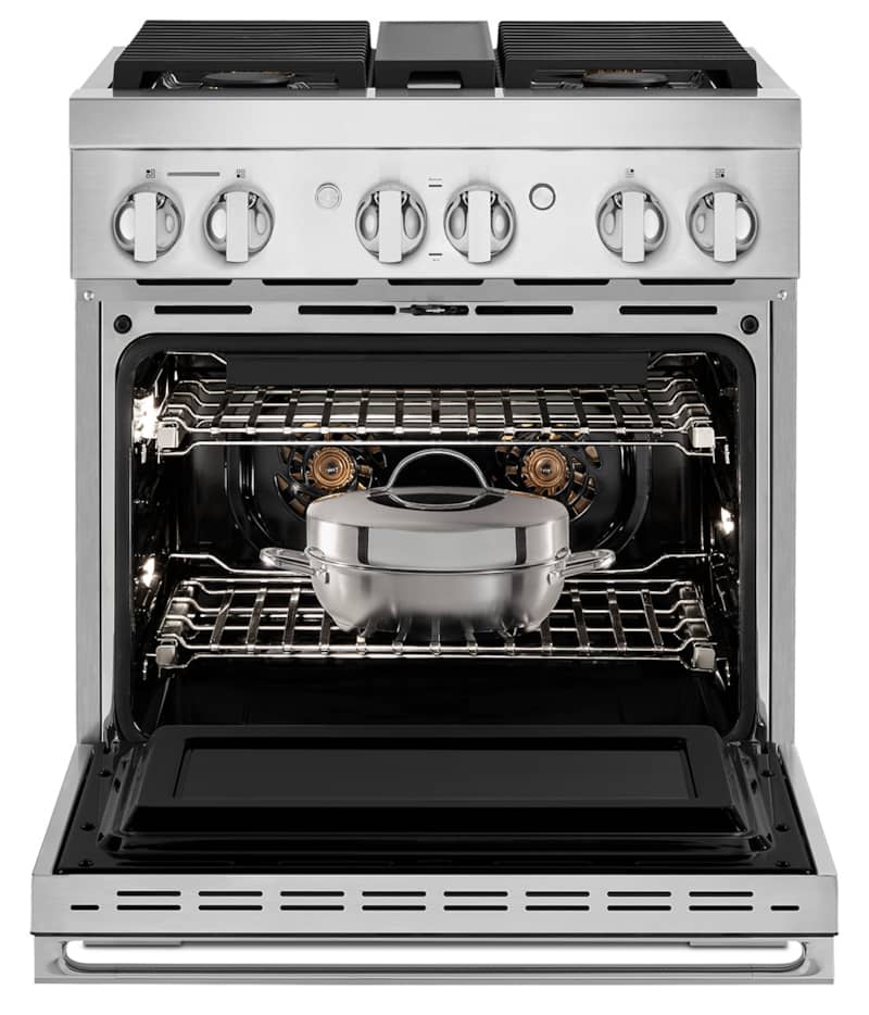 jenn-air-noir-30-dual-fuel-porfessional-range-JDRP430HM-oven-interior-with-pots.jpg