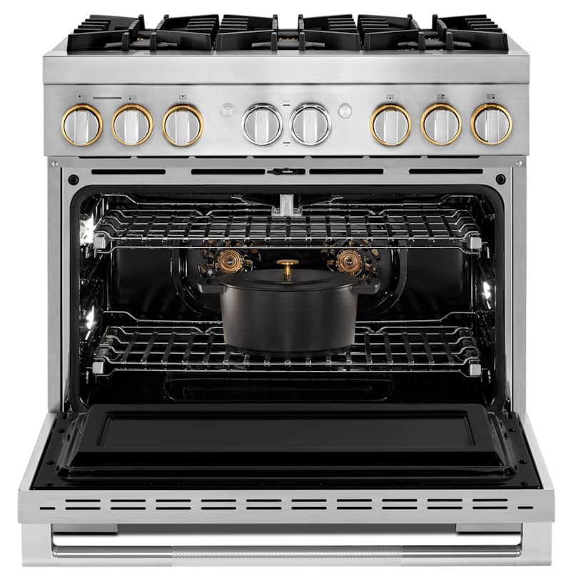 jenn-air-rise-36-dual-fuel-professional-range-JDRP436HL-oven-interior-with-pots.jpg
