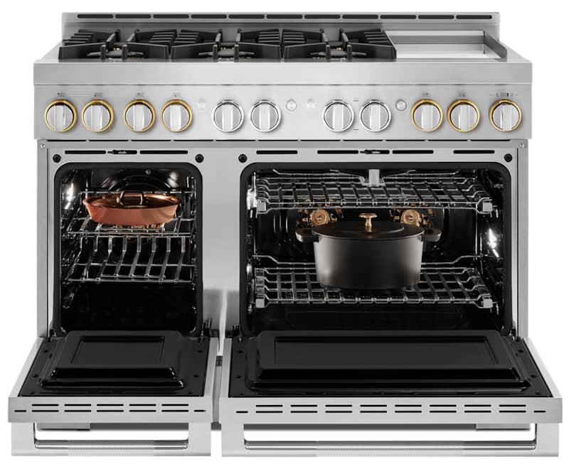 jenn-air-rise-48-professional-gas-range-JGRP548HL-interior-oven-with-pots.jpg